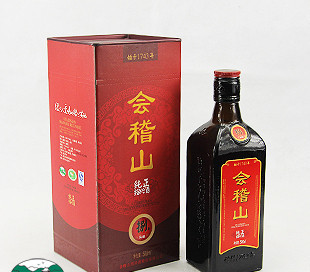 批發、零售會稽山紹興黃酒純正八年單瓶禮盒花雕酒